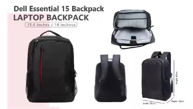 Bag City. Del Essential 15 Laptop Backpack Original Best For College University, Office School Bag